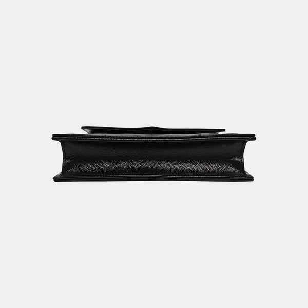 MONOGRAM Chevron Calfskin Black