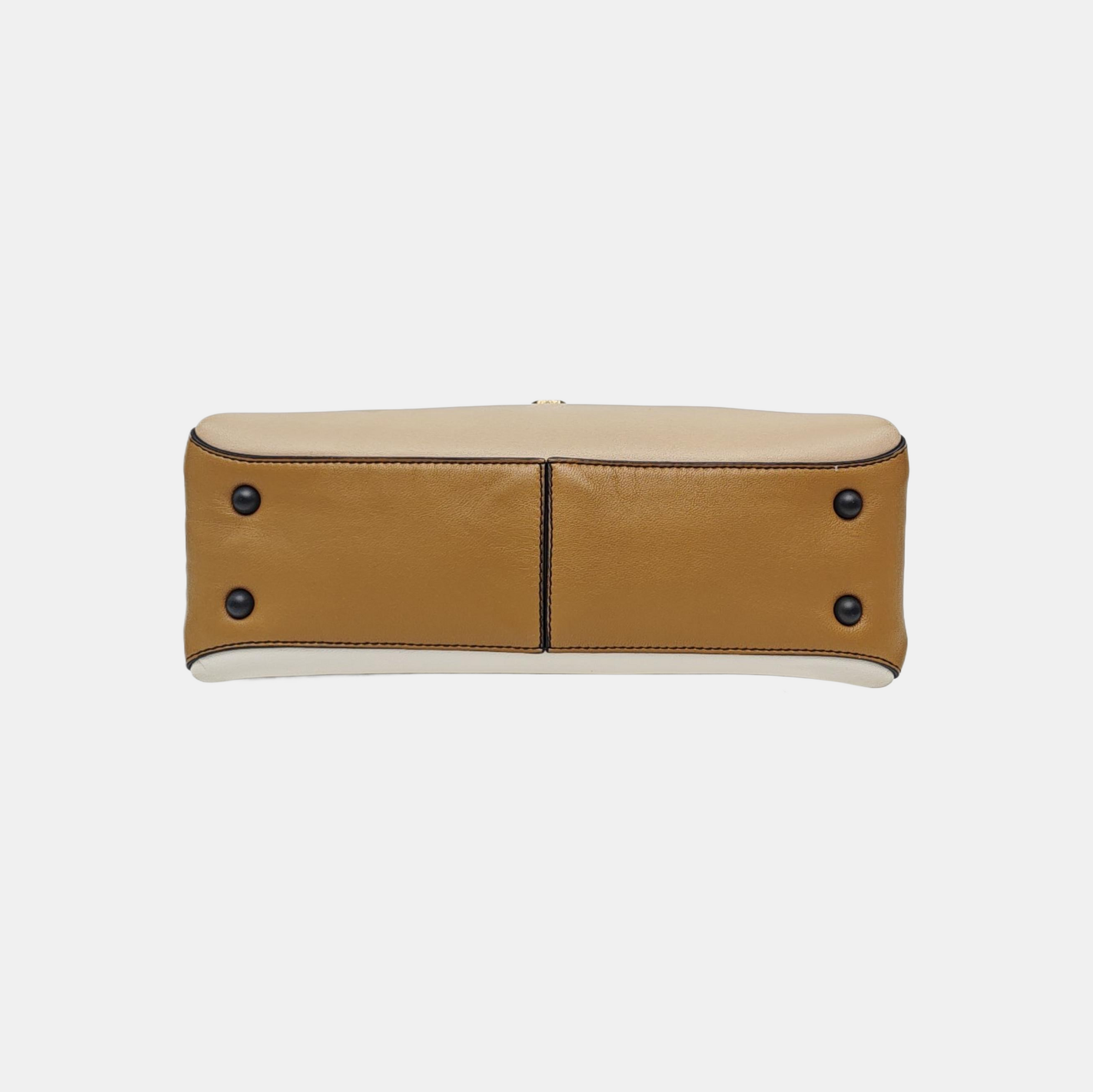 Piazza Small Calfskin Beige