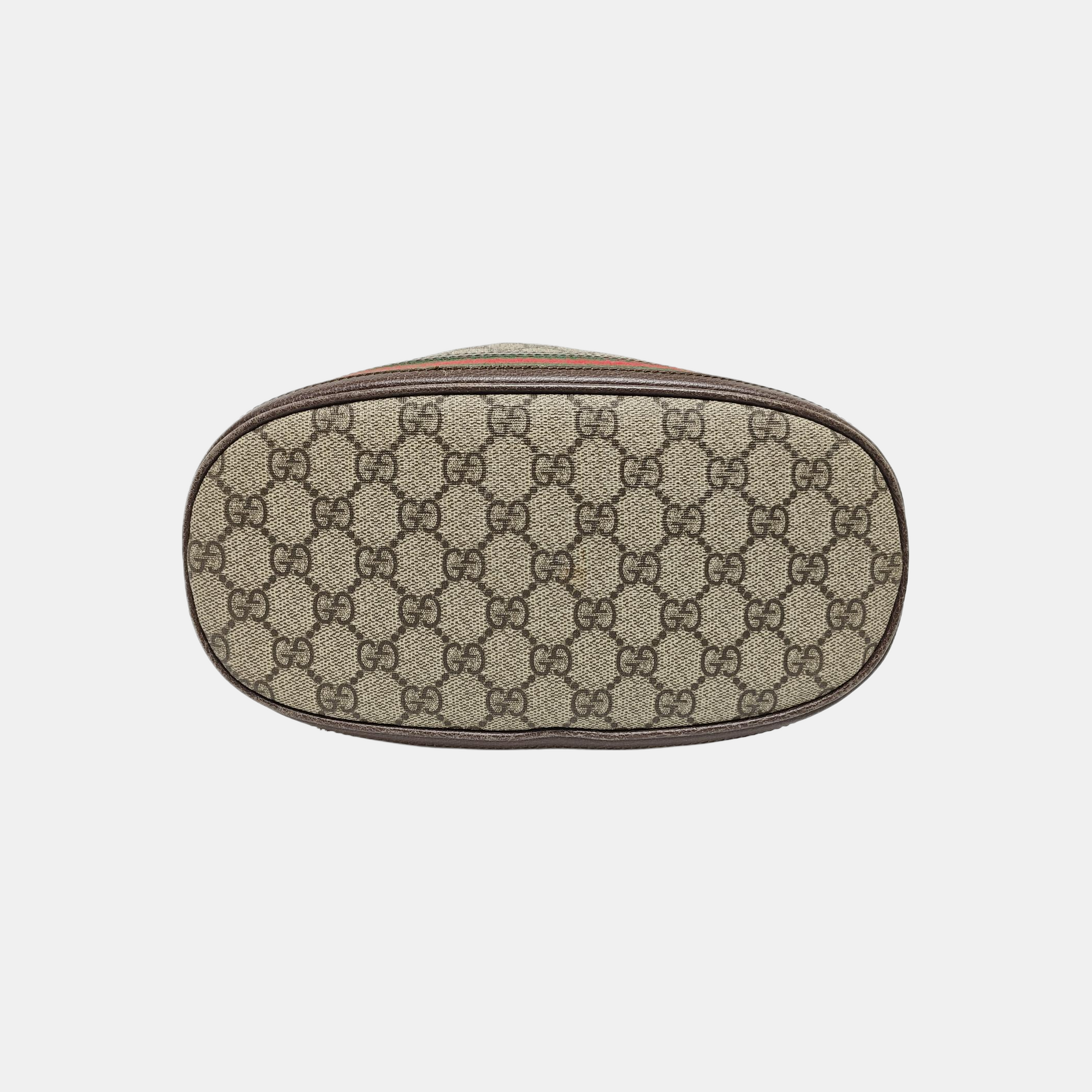Ophidia Small Monogram Coated Canvas Beige