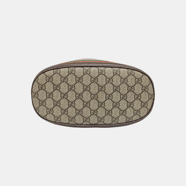 Ophidia Small Monogram Coated Canvas Beige