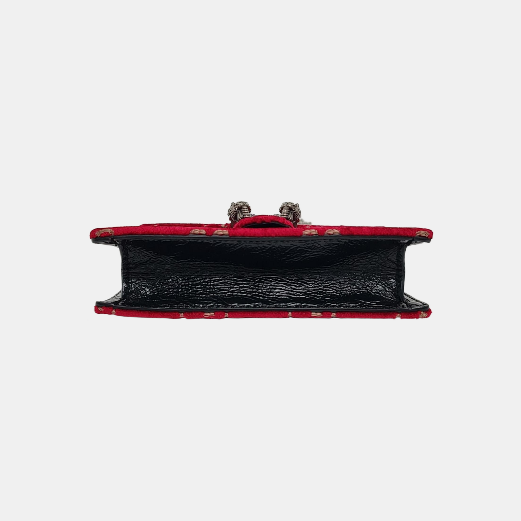 Dionysus Super Mini Monogram Velvet Red