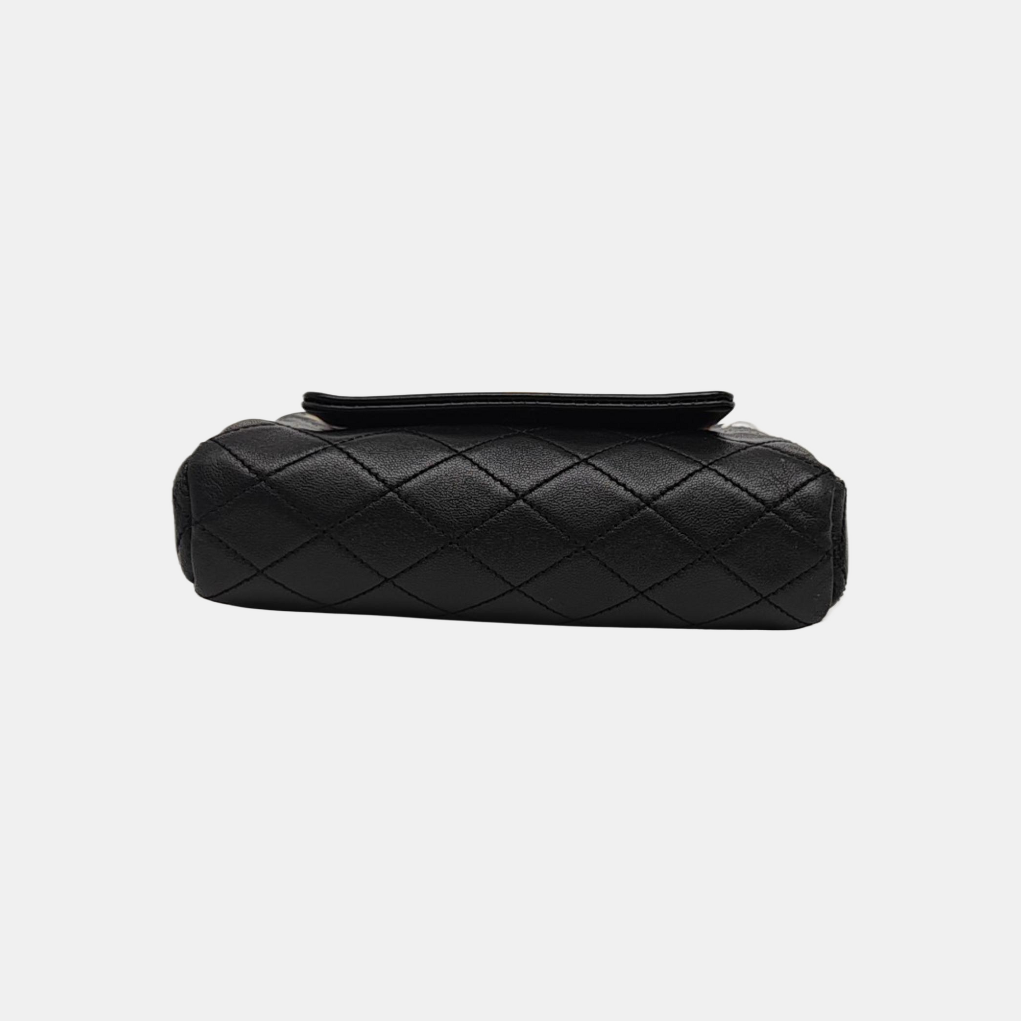NOLITA Mini Quilted Lambskin Black