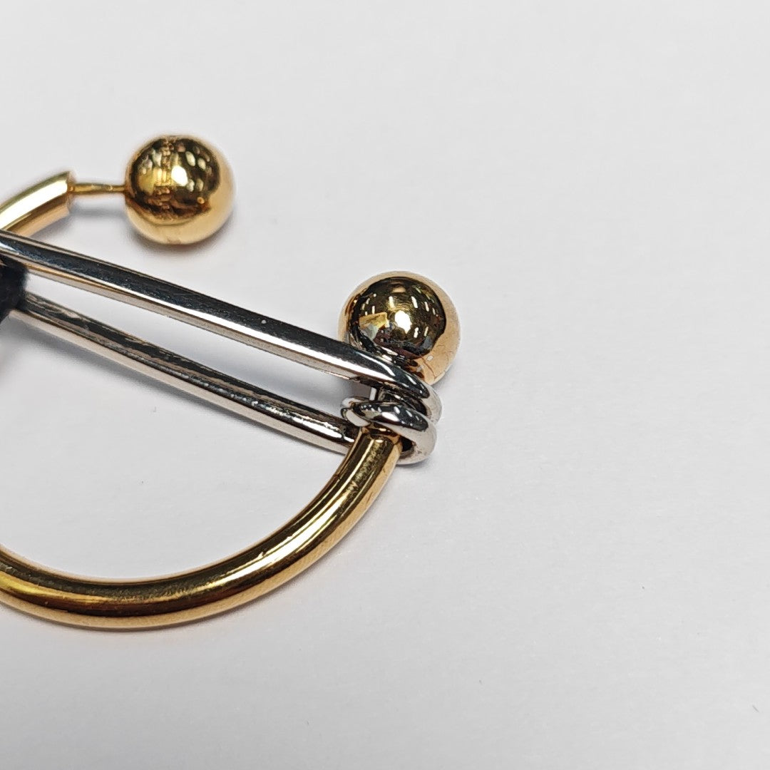 Metal Gold Stud Earrings
