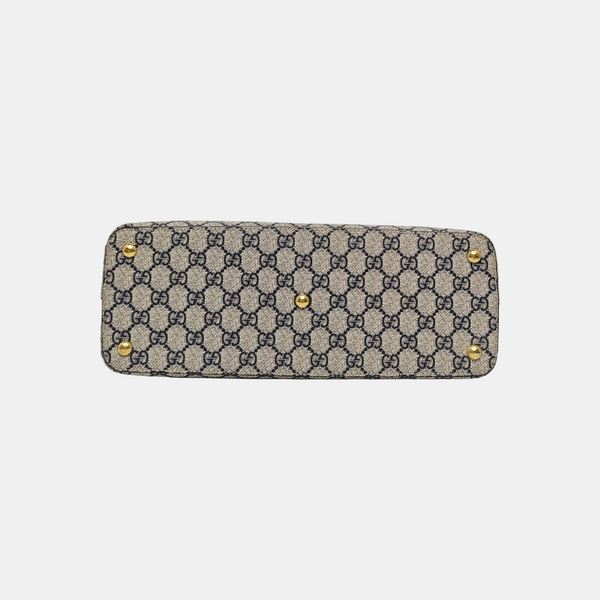 GG Blooms Monogram Coated Canvas Beige