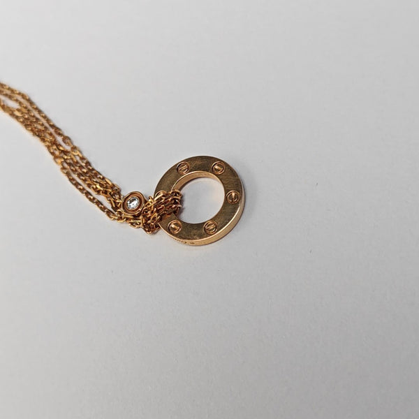 LOVE 18k Rose Gold Necklace