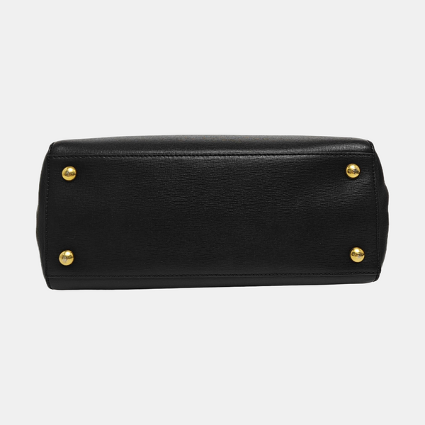 2 Jours Small Calfskin Black