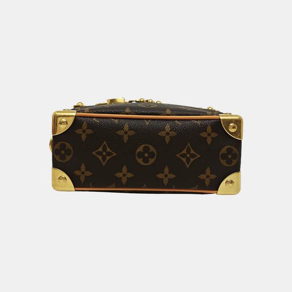 SOFT TRUNK Mini Monogram Coated Canvas Brown