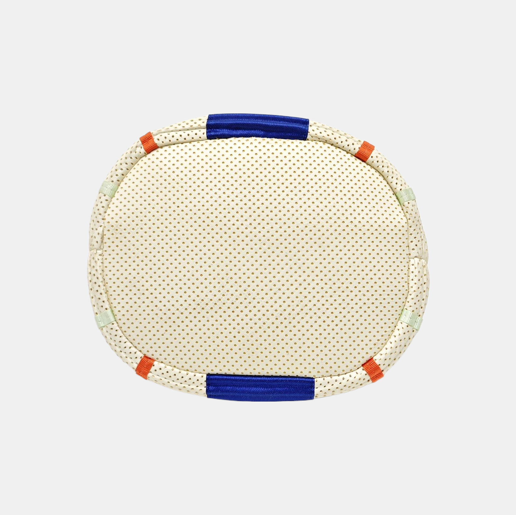 Quilted Lambskin Bucket Bag Beige