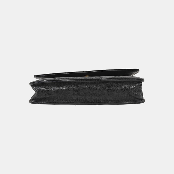 WOC Quilted Grained Calfskin Black