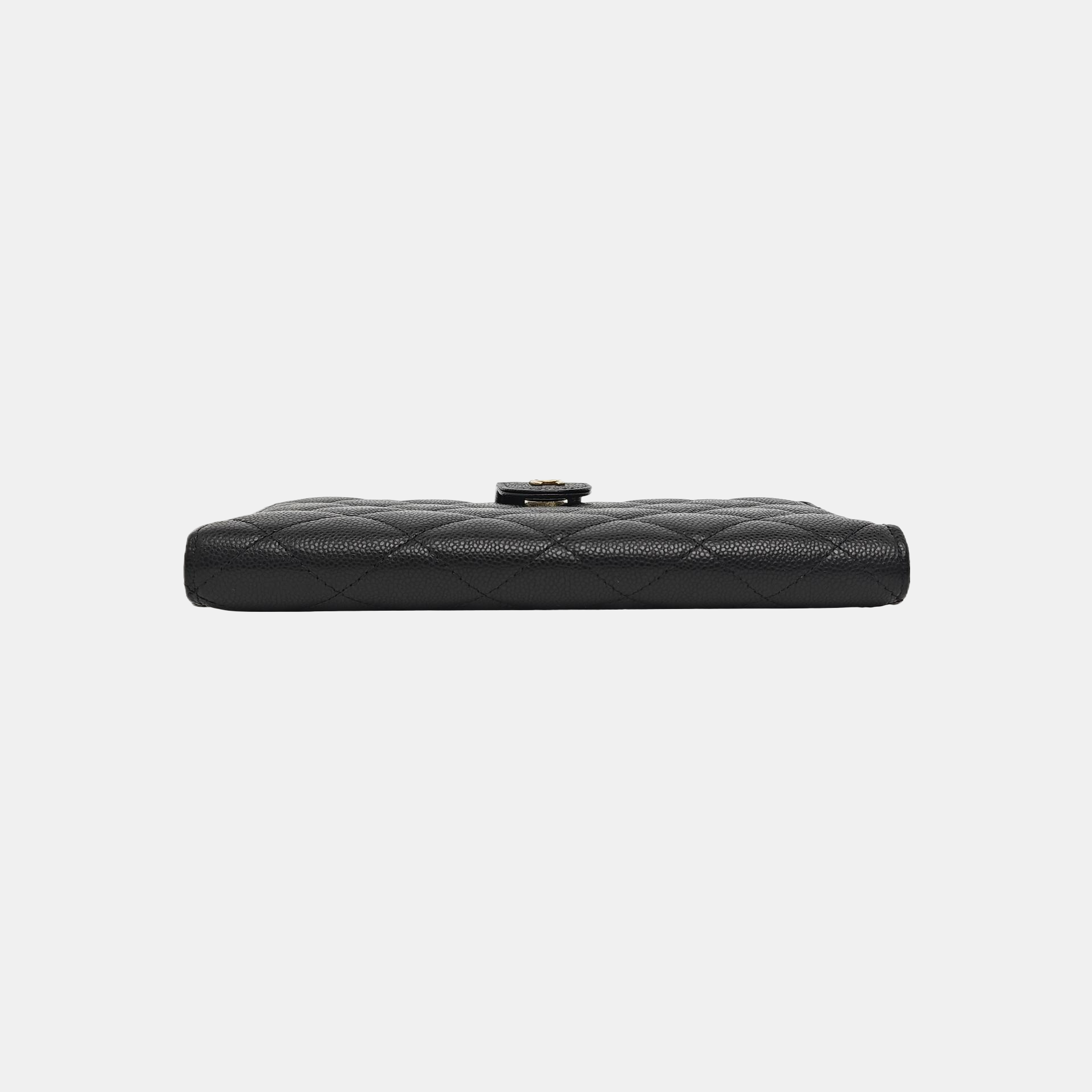Quilted Lambskin Wallet Large Black