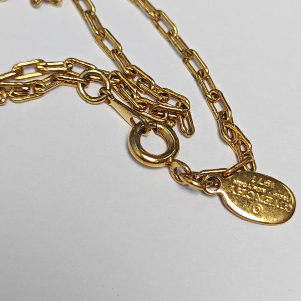 G Cube Metal Gold Necklace