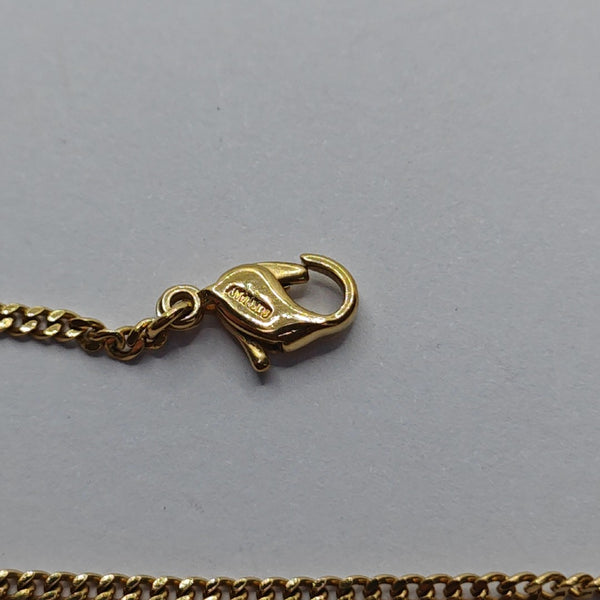 Petit CD Metal Gold Necklace