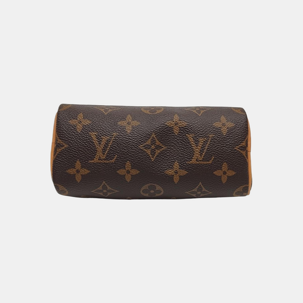 SPEEDY Nano Monogram Coated Canvas Brown