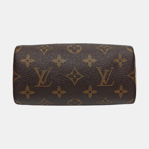SPEEDY Nano Monogram Coated Canvas Brown