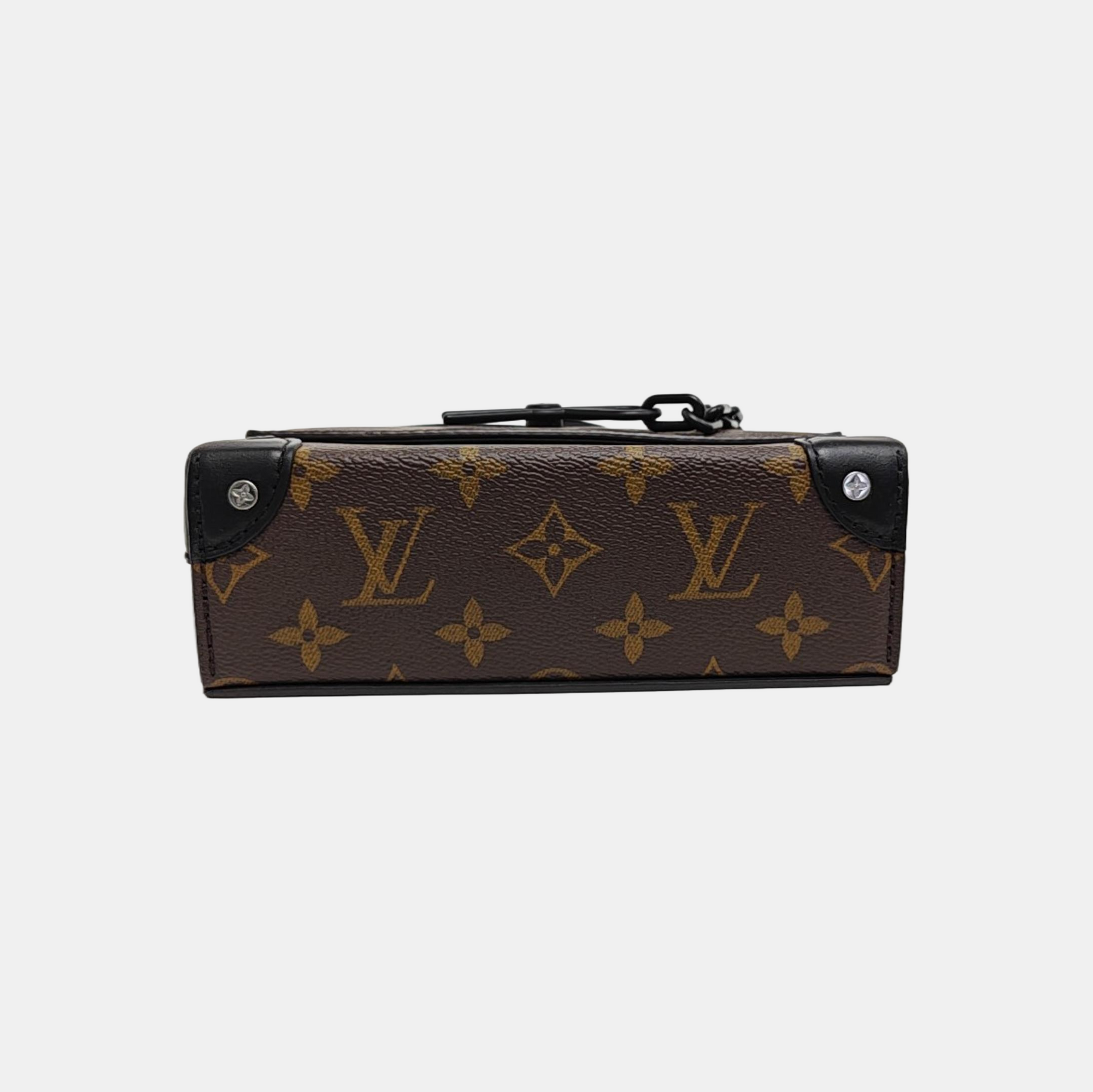 SOFT TRUNK Mini Monogram Coated Canvas Brown