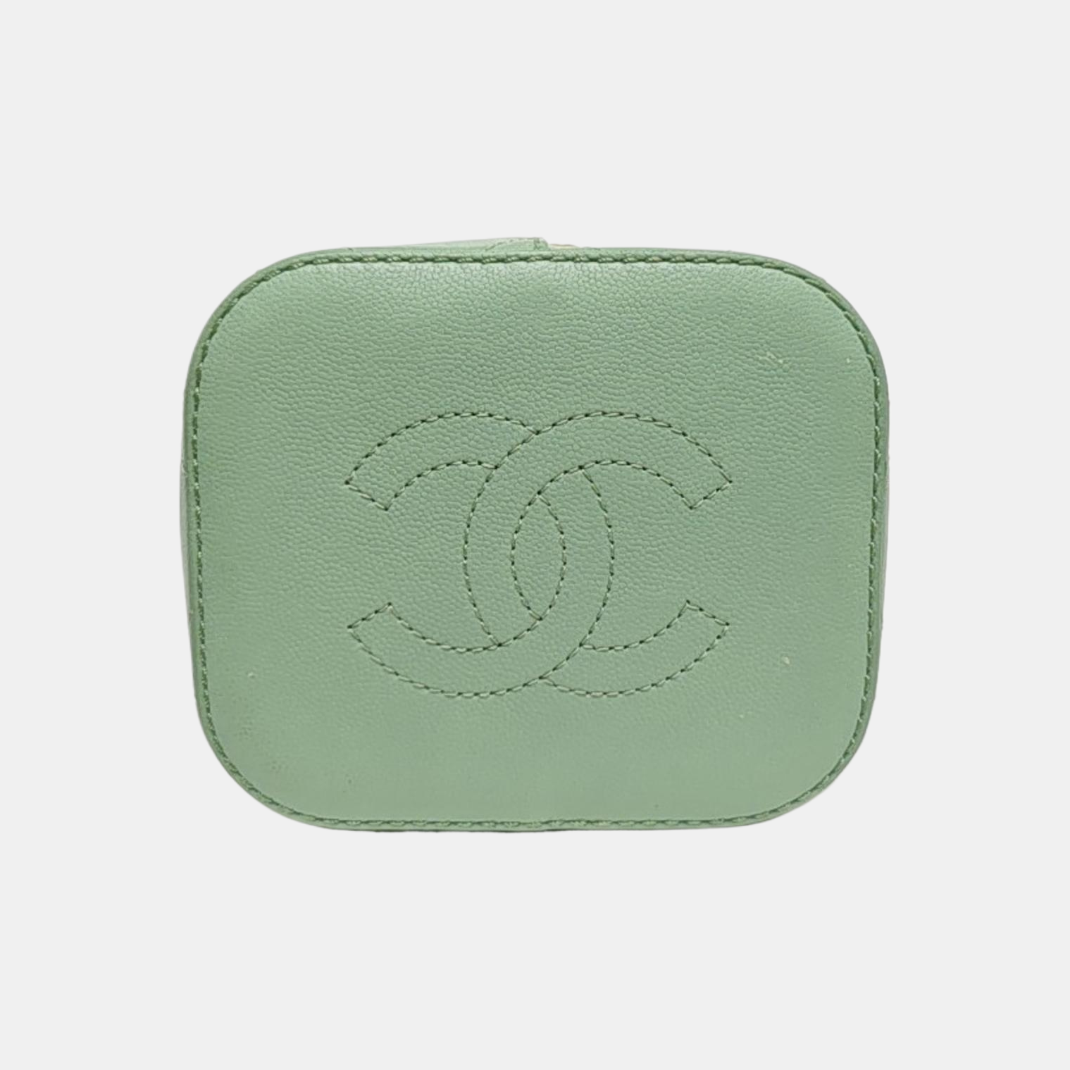 DRAWSTRING Quilted Lambskin Green