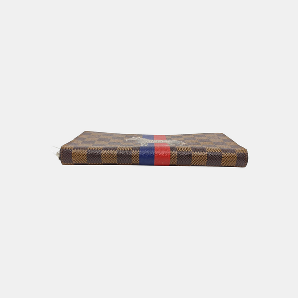 Damier Ebene Coated Canvas Wallet Brown