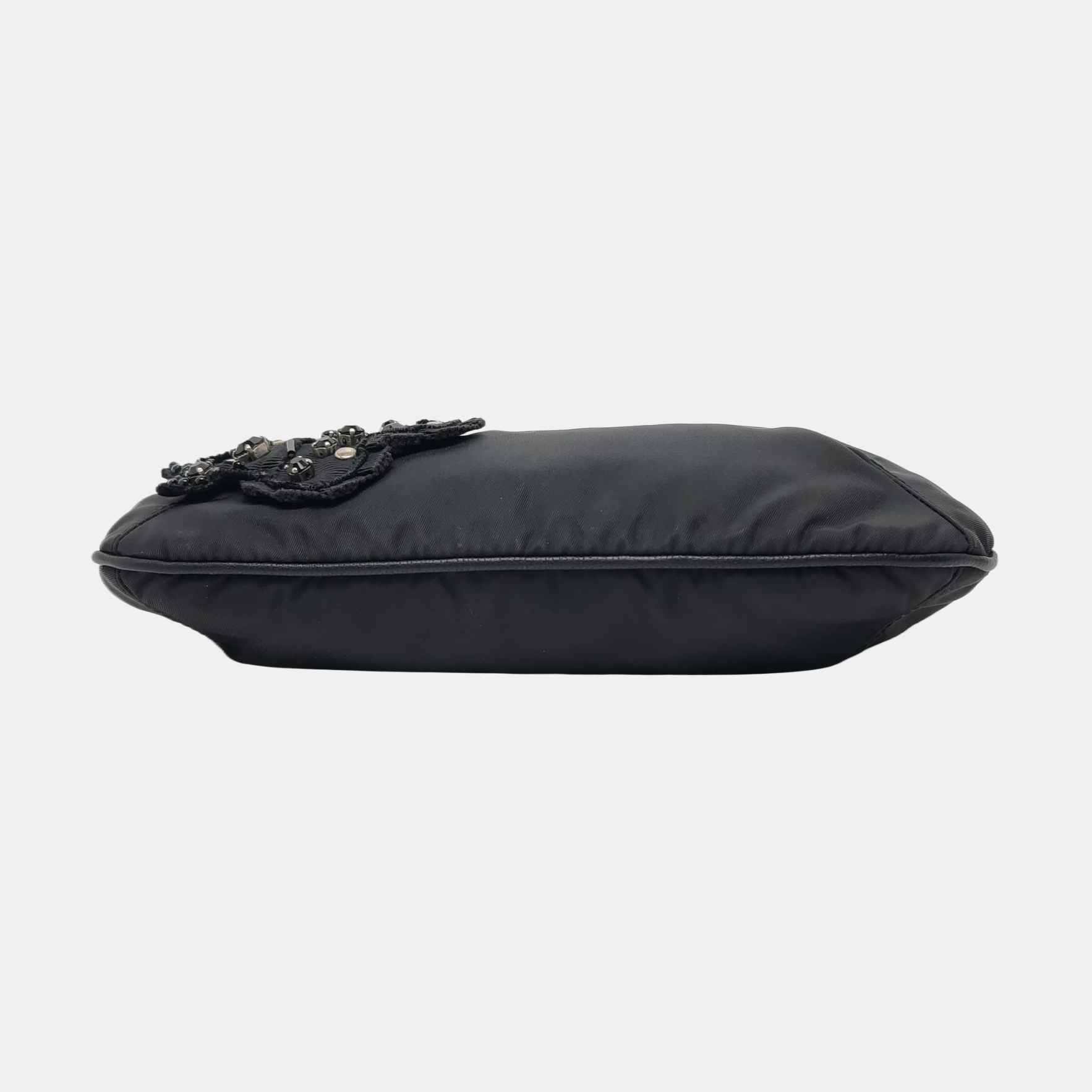 Nylon Shoulder Bag Black