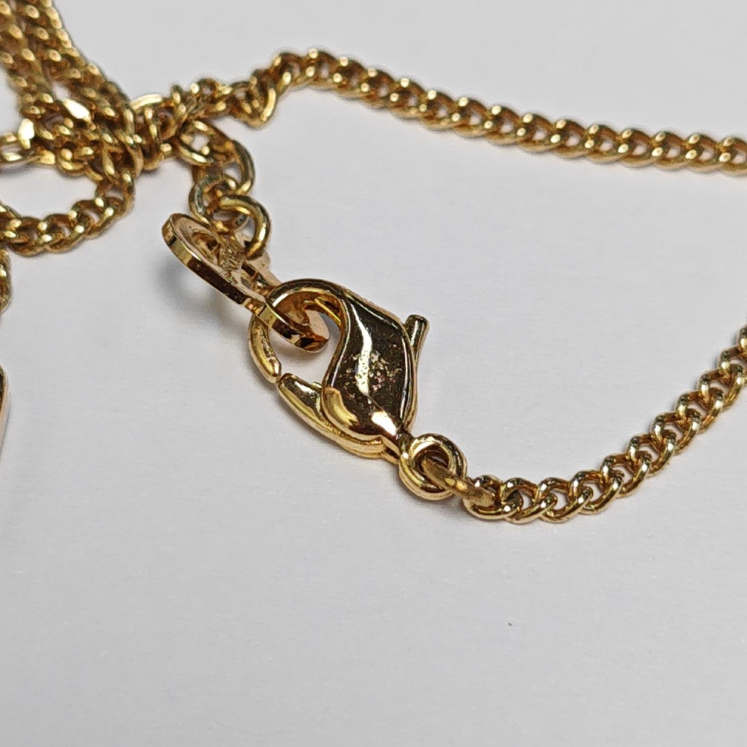 Petit CD Metal Gold Necklace