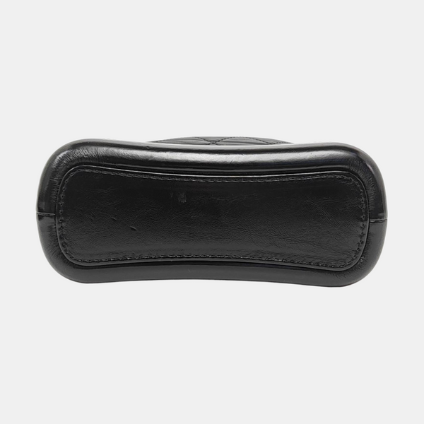 GABRIELLE Small Quilted Vintage Calf Black