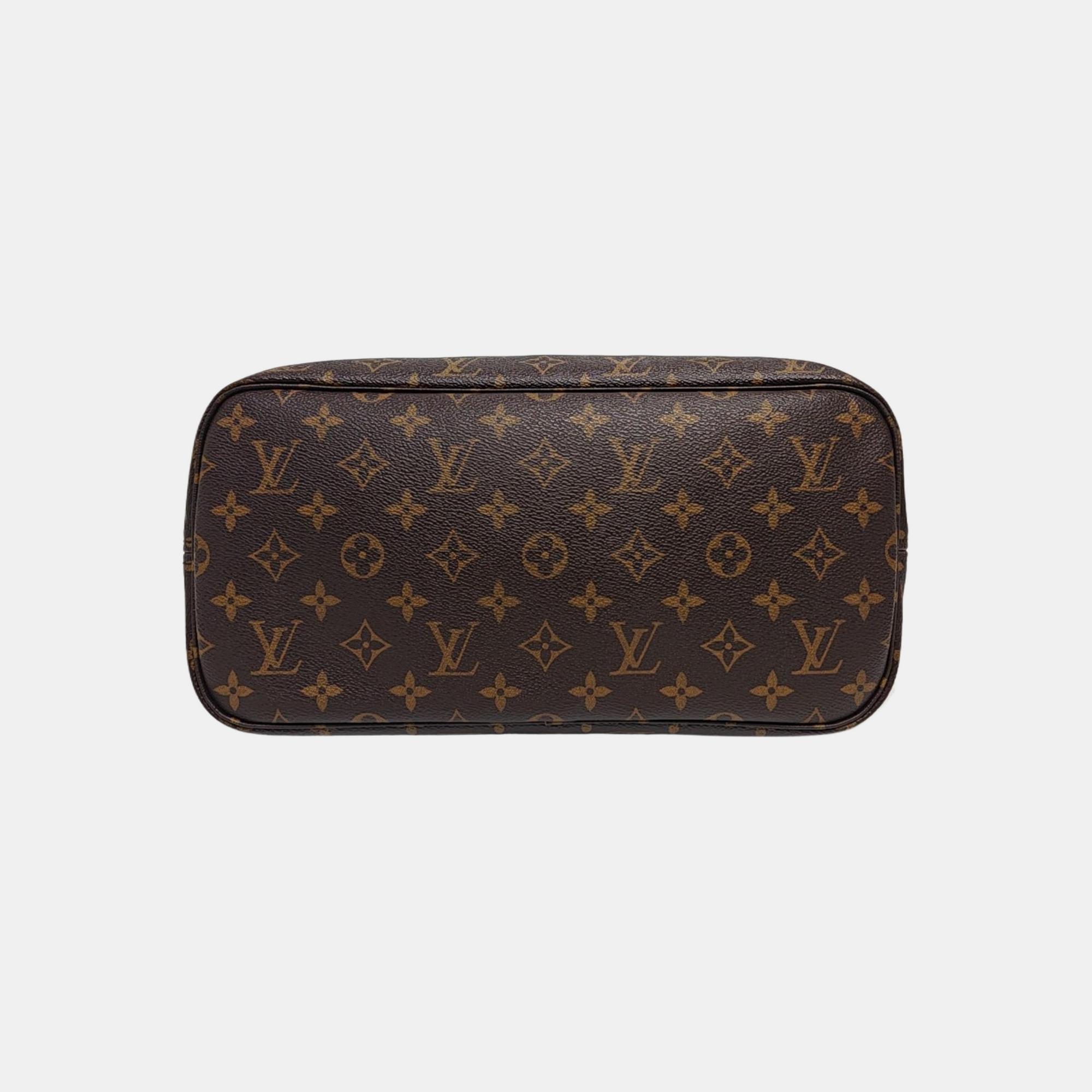 NEVERFULL MM Monogram Coated Canvas Brown