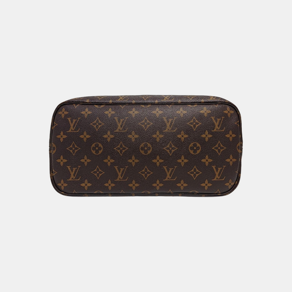 NEVERFULL MM Monogram Coated Canvas Brown