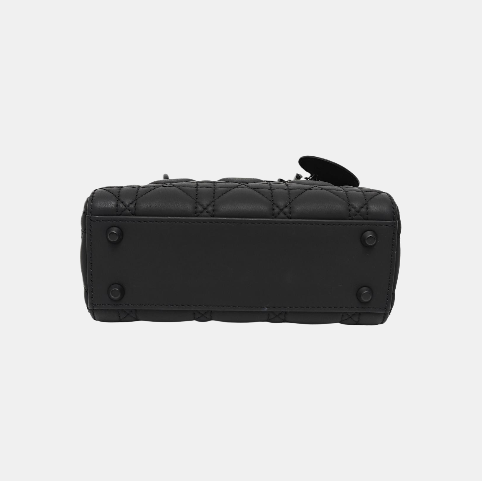 Lady Dior Mini Cannage Calfskin Black