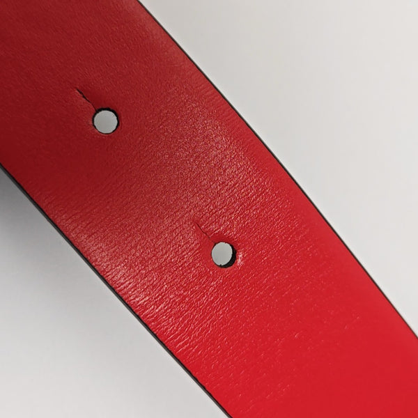 Leather Belt Red