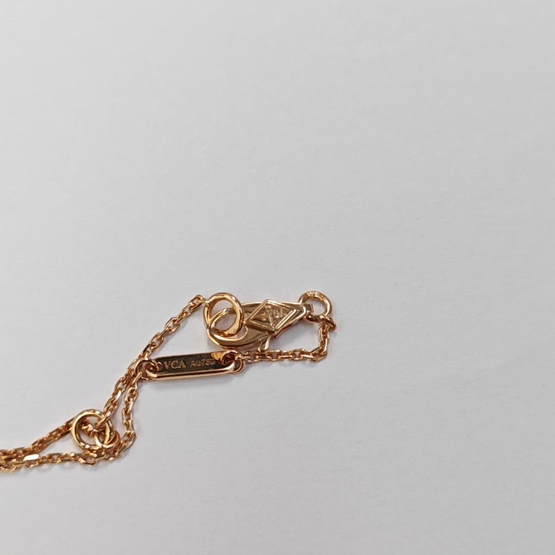 Sweet Alhambra 18k Rose Gold Necklace