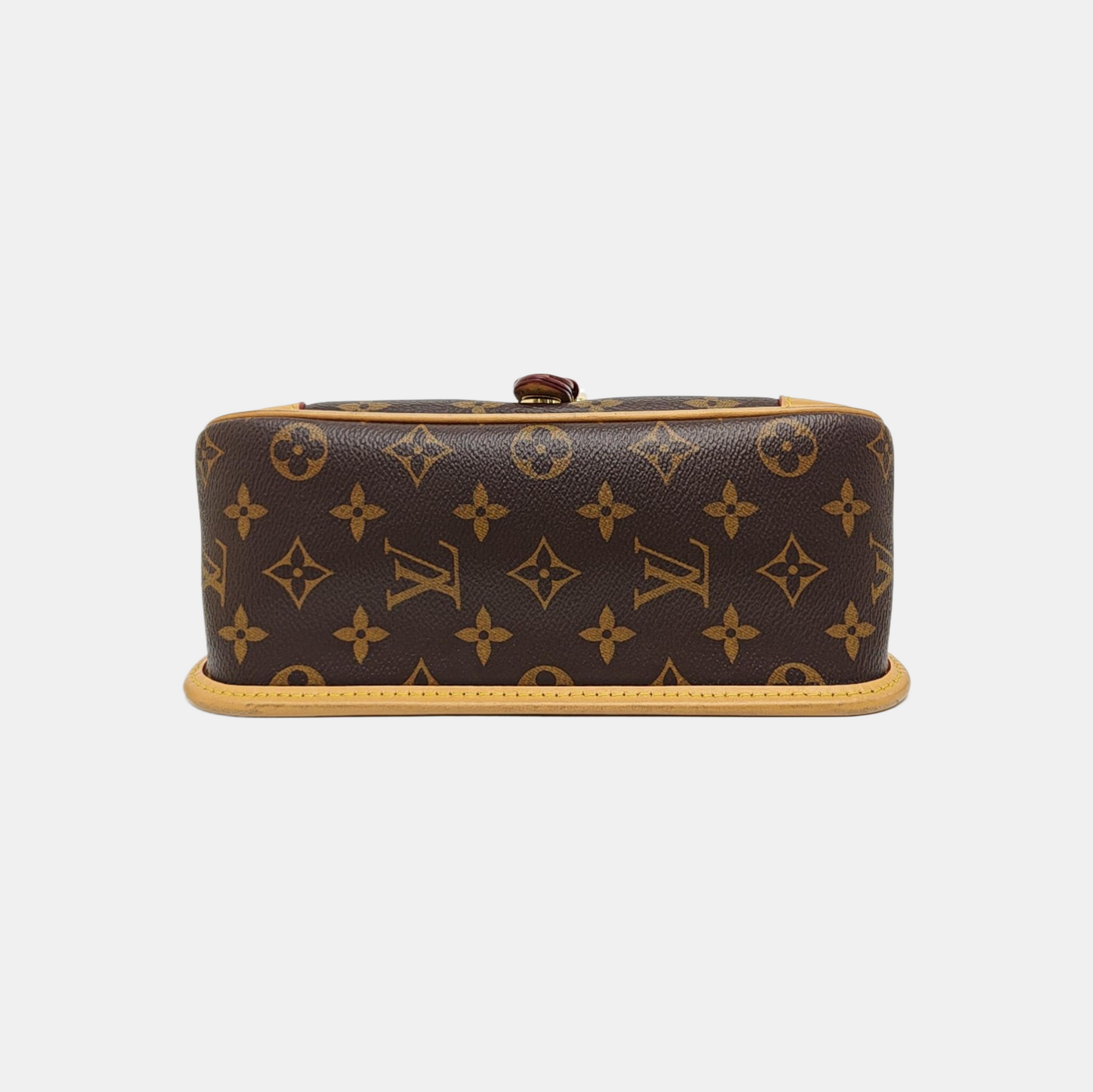 DIANE Monogram Coated Canvas Brown