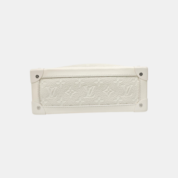 SOFT TRUNK Monogram Calfskin White