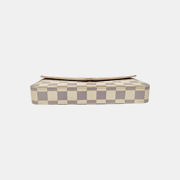 FÉLICIE Damier Azur Coated Canvas White