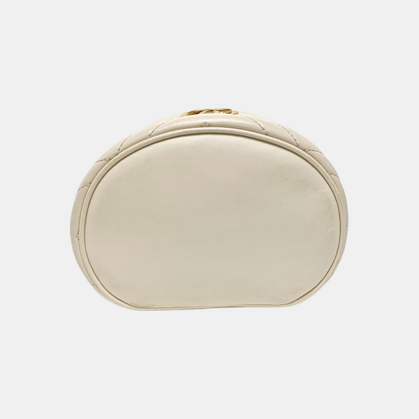 GG Marmont Mini Quilted Calfskin White