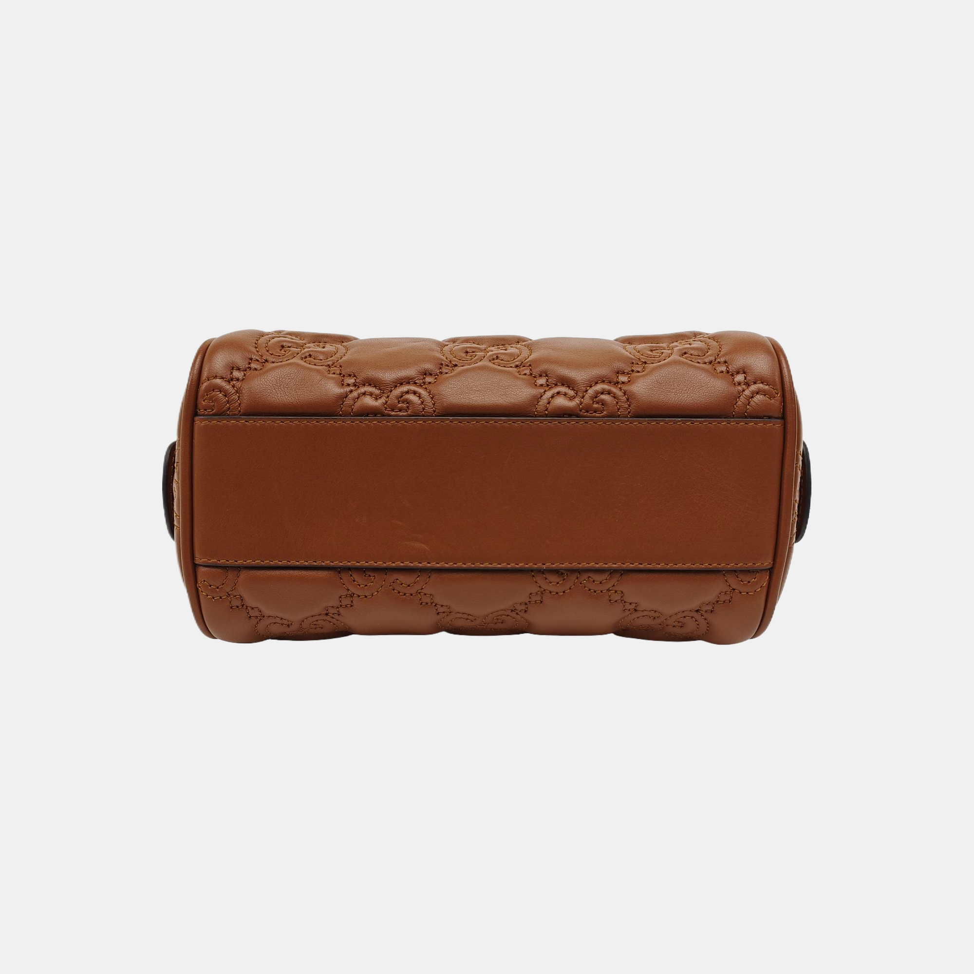 GG Matelassé Mini Quilted Calfskin Brown