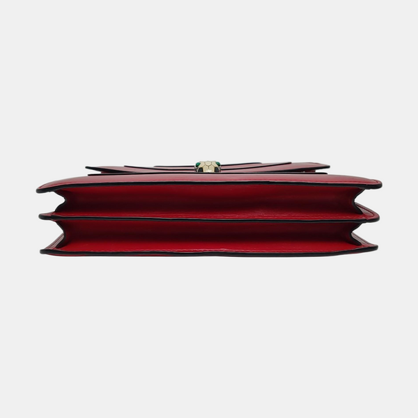 SERPENTI FOREVER Medium Calfskin Red