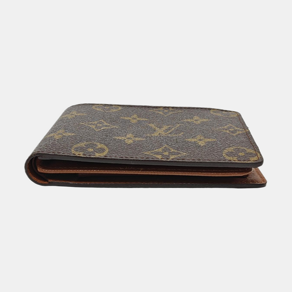 MULTIPLE Monogram Coated Canvas Brown Wallet