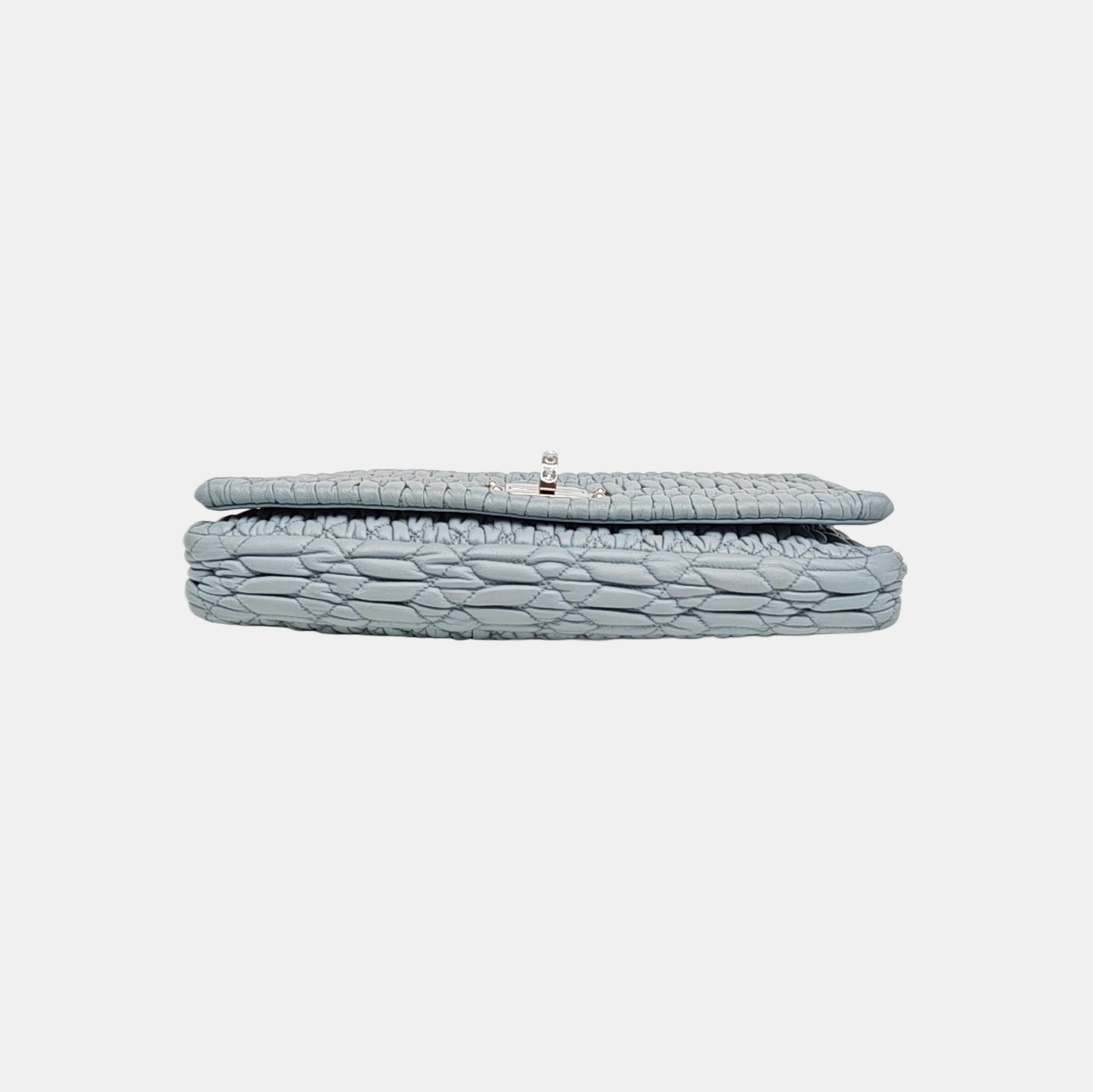 Crystal Quilted Lambskin Blue