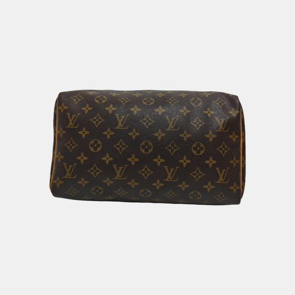 SPEEDY 30 Monogram Coated Canvas Brown