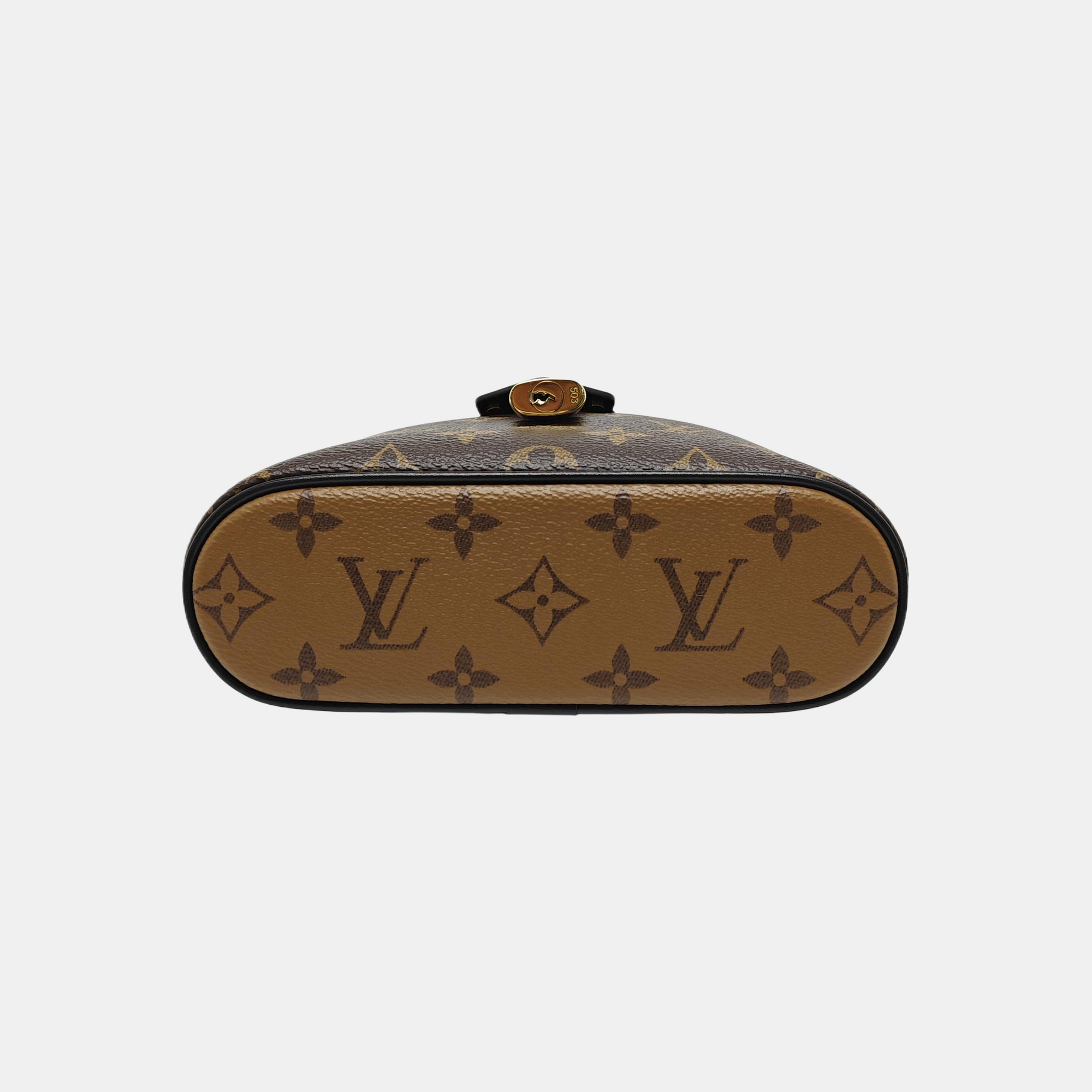 Vanity Chain Pouch Monogram Coated Canvas Brown
