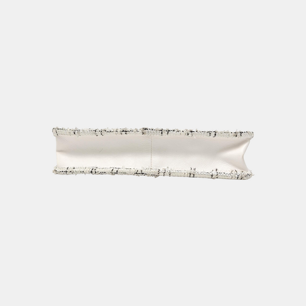 Quilted Calfskin Shoulder Bag White