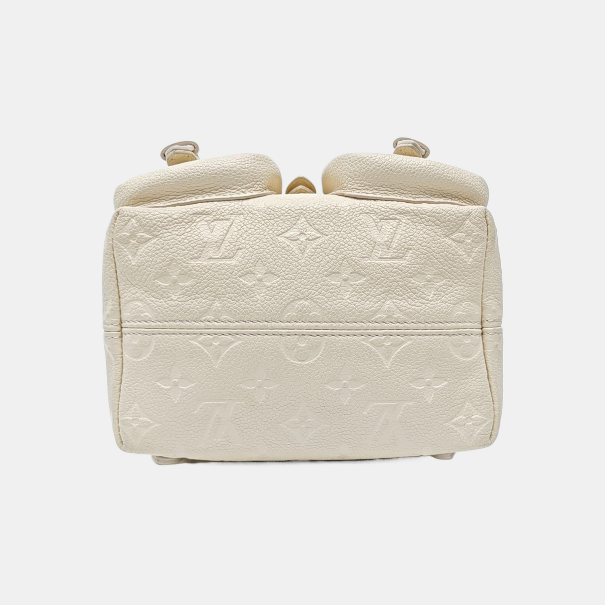 BACKUP Monogram Calfskin White