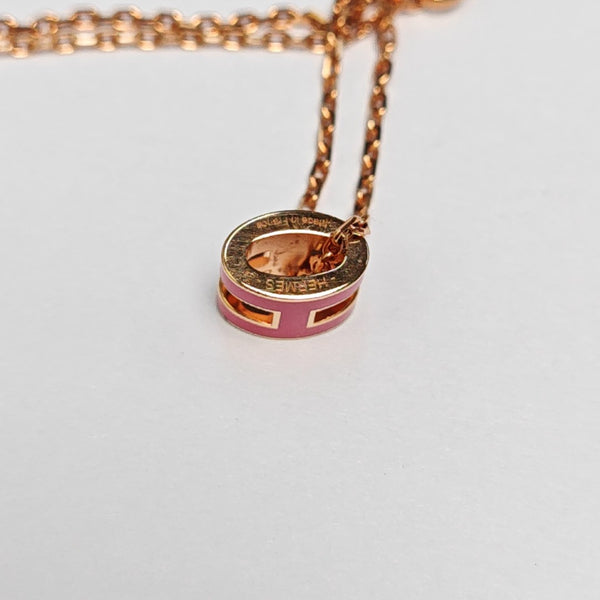 Pop H Metal Rose Gold Necklace