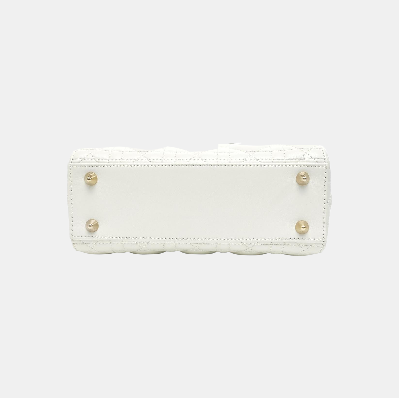 Lady Dior Small Cannage Lambskin White