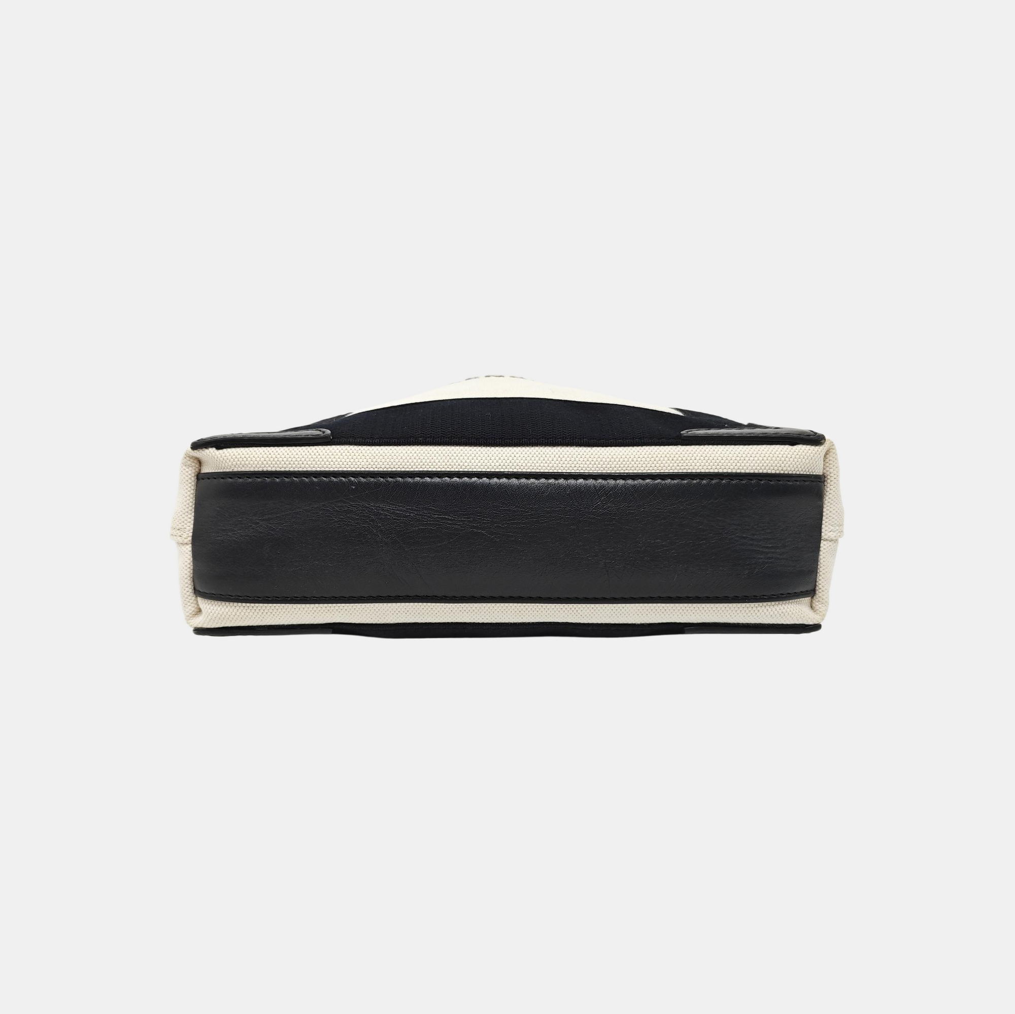Navy Mini Canvas White