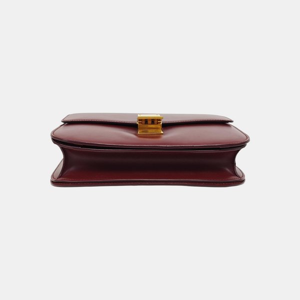 CLASSIC BOX Piel de ternera mediana Roja