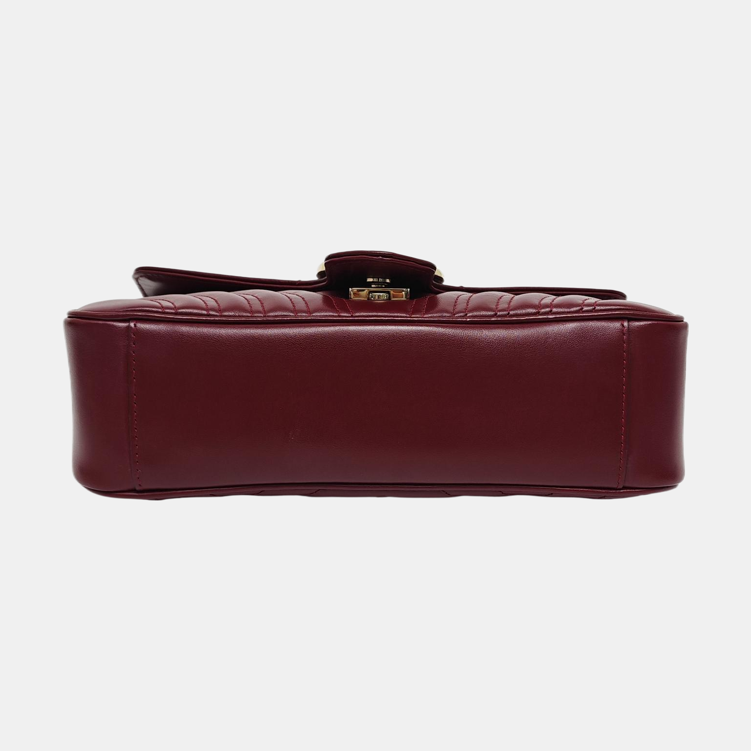 GG Marmont Medium Quilted Lambskin Red