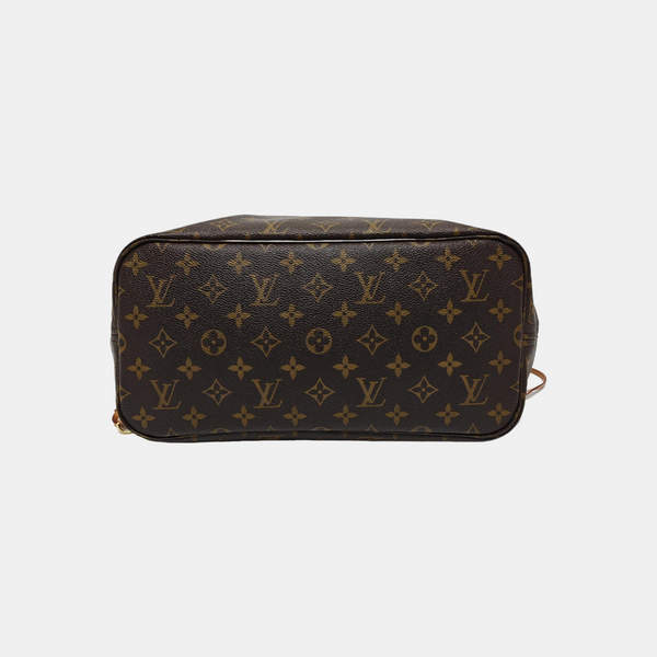 NEVERFULL MM Monogram Coated Canvas Brown