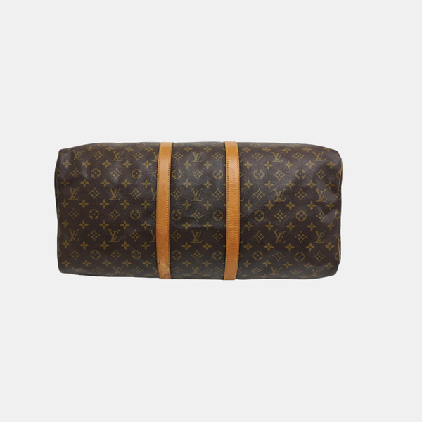 SAC SOUPLE 55 Monogram Coated Canvas Brown