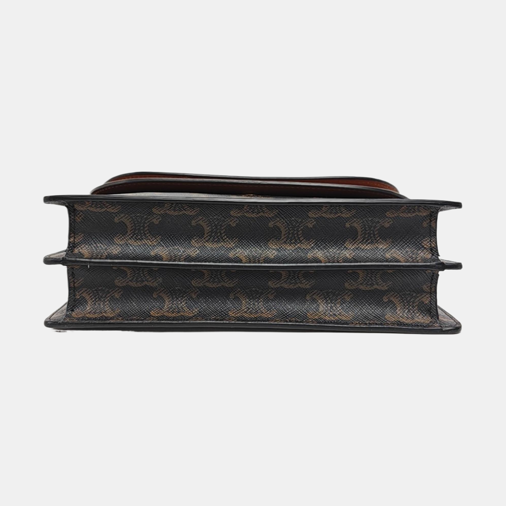 TRIOMPHE CANVAS Small Coated Canvas Brown