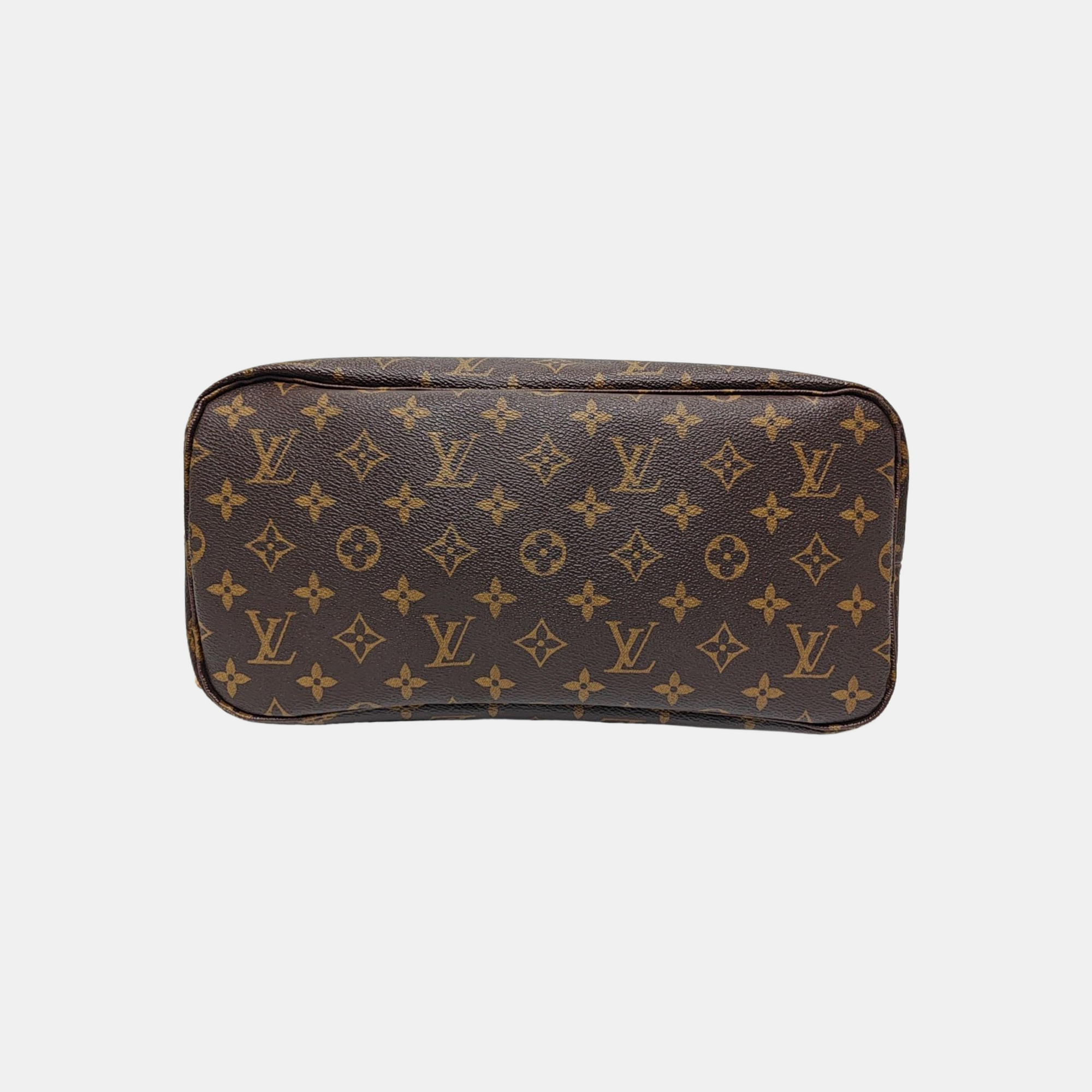 NEVERFULL MM Monogram Coated Canvas Brown